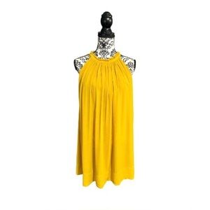 BANANA REPUBLIC Mustard Halter Neck Mini Dress